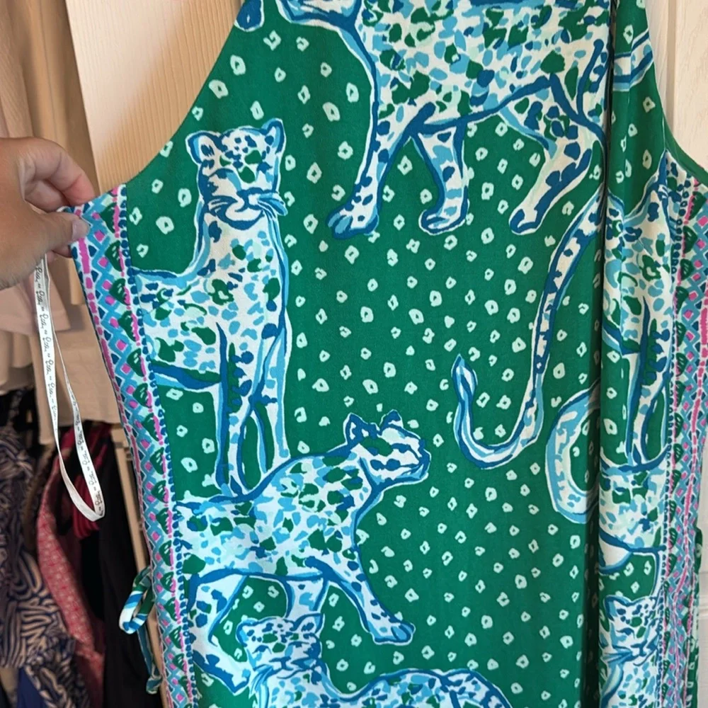 Lilly Pulitzer On The Prowl Pearl Romper 16 Emerald Green Isle Engineered - Picture 3 of 6